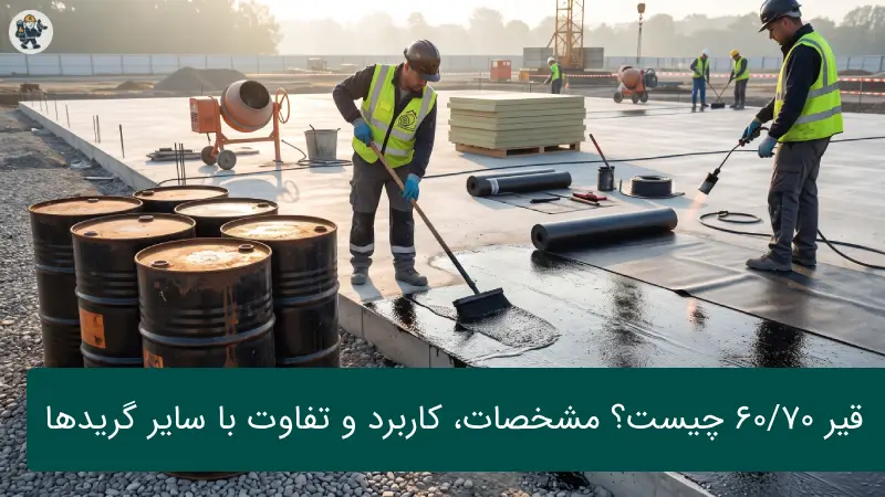 قیر 60/70 چیست؟ مشخصات، کاربرد و تفاوت با سایر گریدها