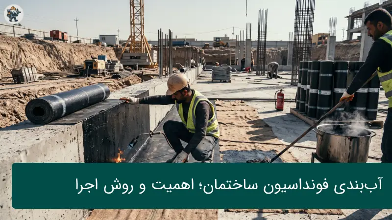 آب‌بندی فونداسیون ساختمان؛ اهمیت و روش اجرا